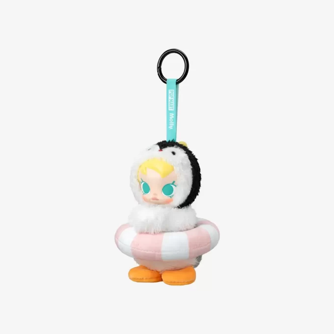 Baby Molly × Pingu Happy Fishing Series – Caixa surpresa com pingente de pelúcia de vinil