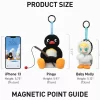 Baby Molly × Pingu Happy Fishing Series – Caixa surpresa com pingente de pelúcia de vinil