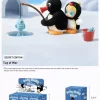 Baby Molly × Pingu Happy Fishing Series – Caixa surpresa com pingente de pelúcia de vinil