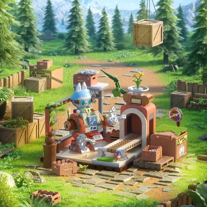 Blocos da Série Base Secreta da Floresta dos MONSTROS
