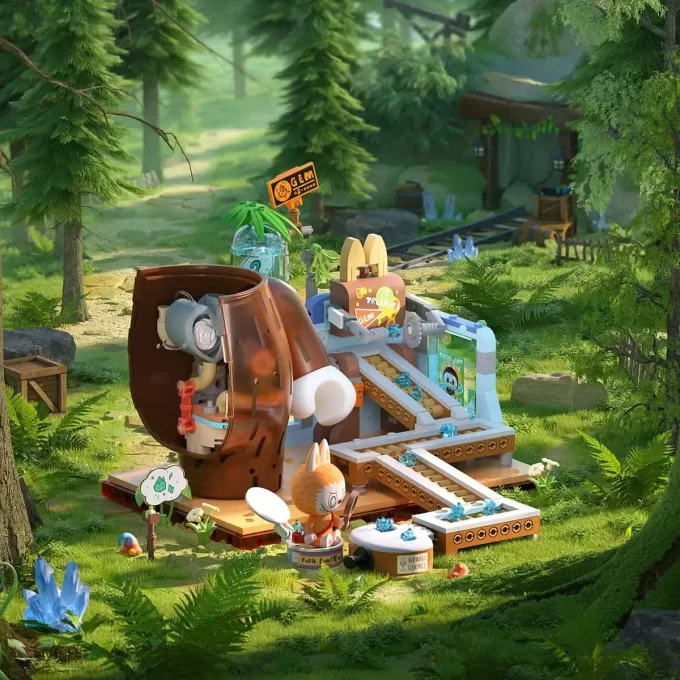 Blocos da Série Base Secreta da Floresta dos MONSTROS