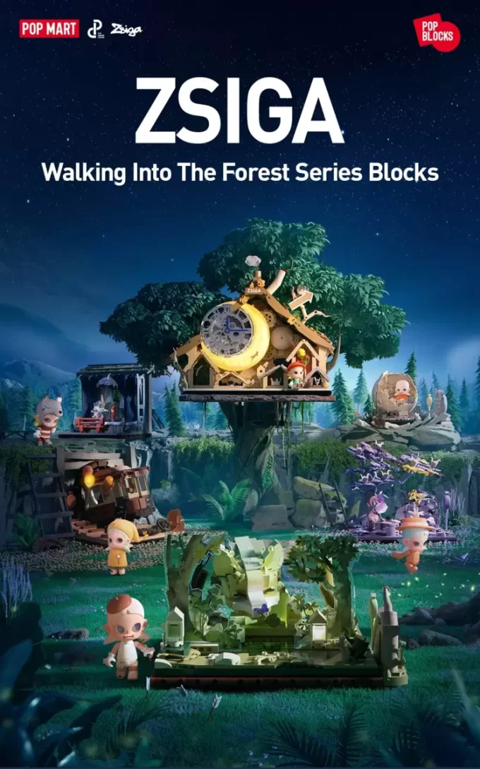 Blocos da série Zsiga Caminhando pela Floresta
