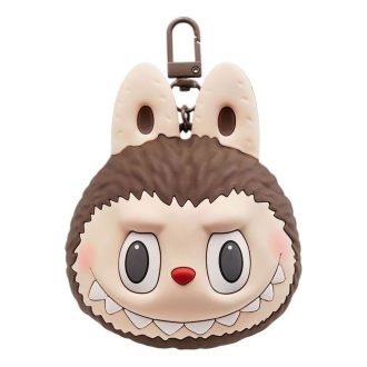 Bolsa para fones de ouvido Labubu Originals em silicone marrom