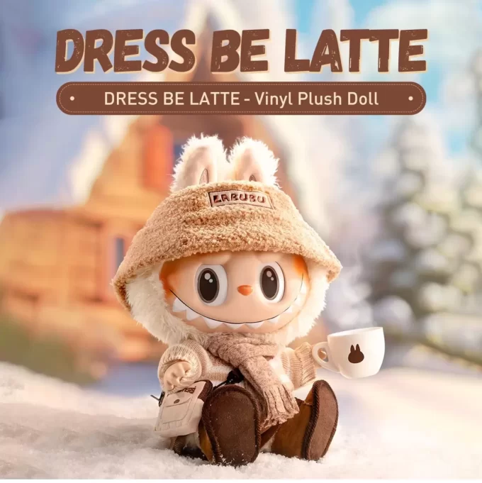 Boneca de pelúcia de vinil THE MONSTERS – DRESS BE LATTE