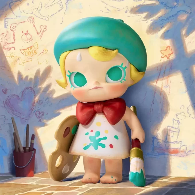 Boneco Baby Molly Future Painter