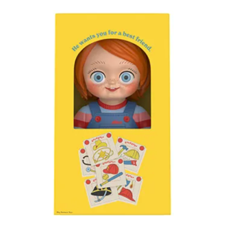 Boneco da franquia Chucky “Boneco do Bom Rapaz”