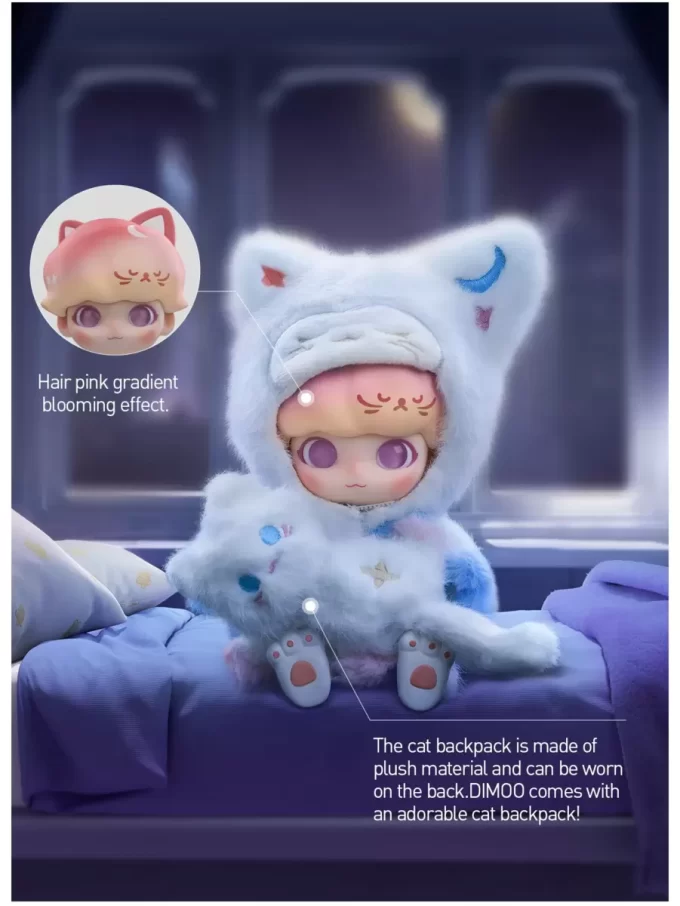 Boneco de ação da série Dream Travel da DIMOO