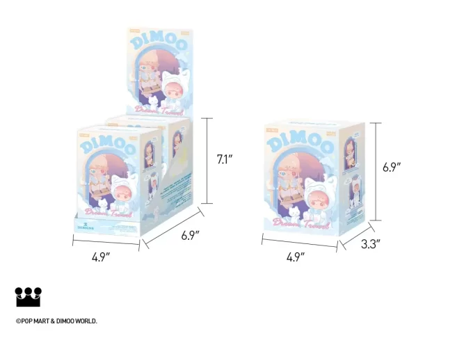 Boneco de ação da série Dream Travel da DIMOO