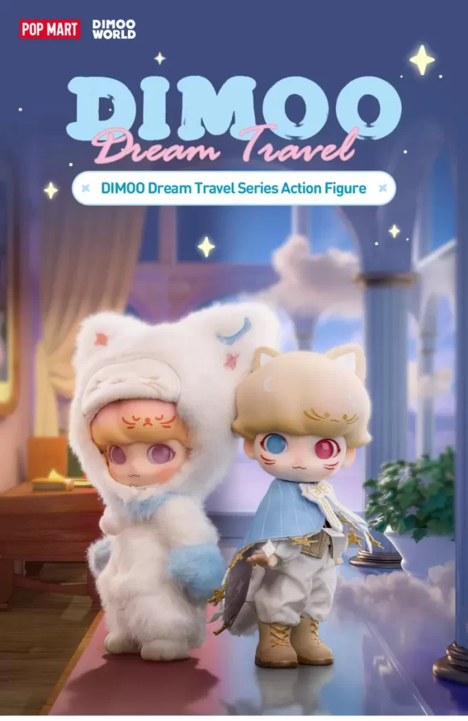 Boneco de ação da série Dream Travel da DIMOO