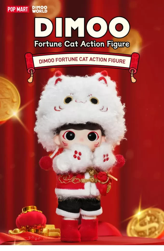 Boneco de ação DIMOO Fortune Cat