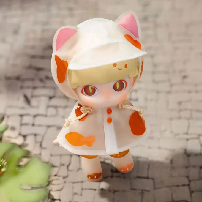 Boneco de ação DIMOO Raincoat Cat