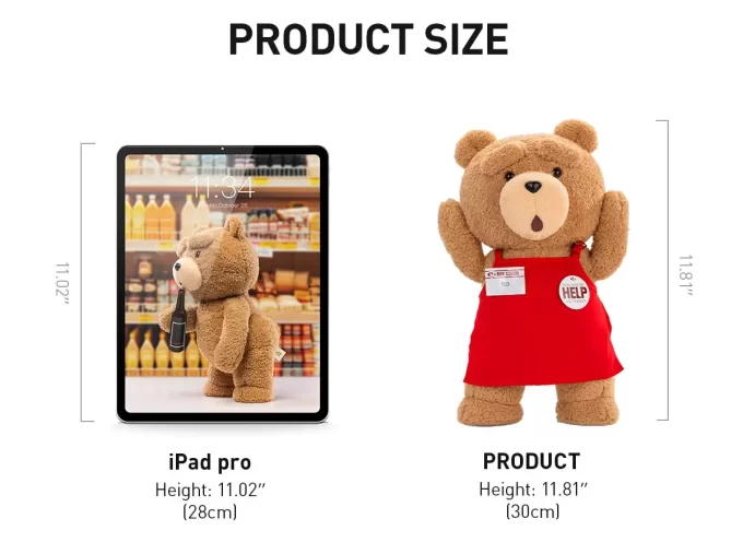 Boneco de pelúcia de ação Ted2-ted