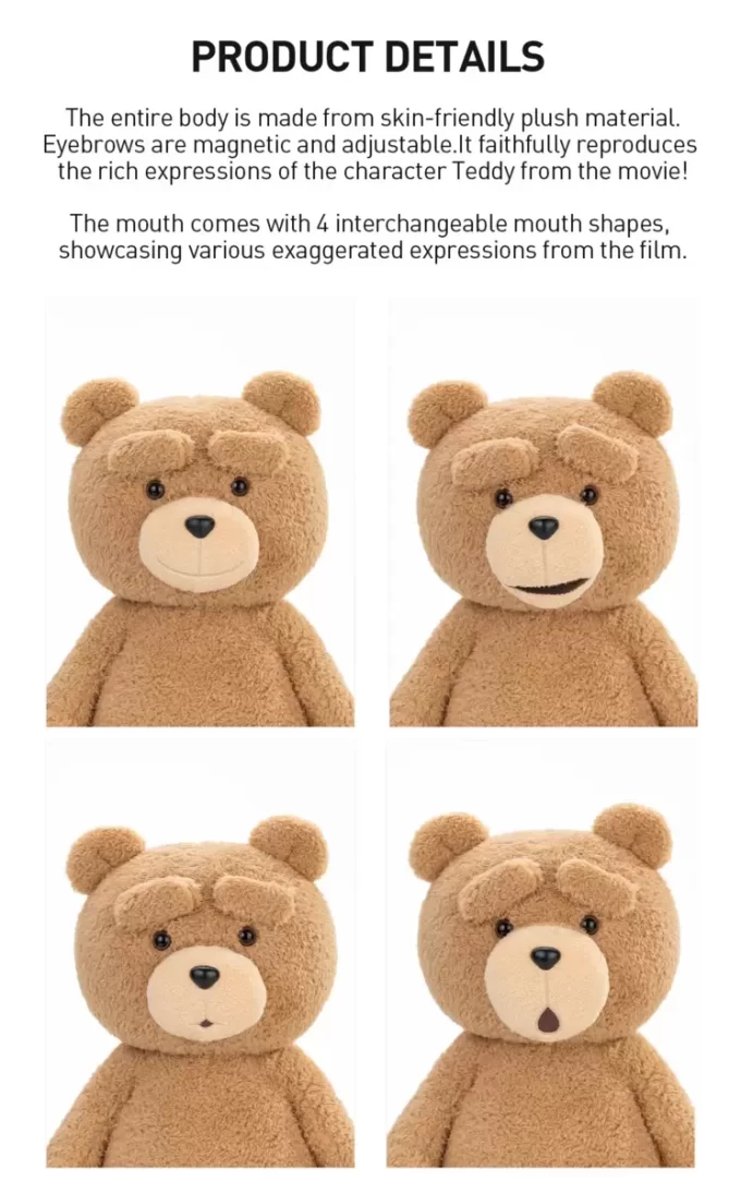 Boneco de pelúcia de ação Ted2-ted