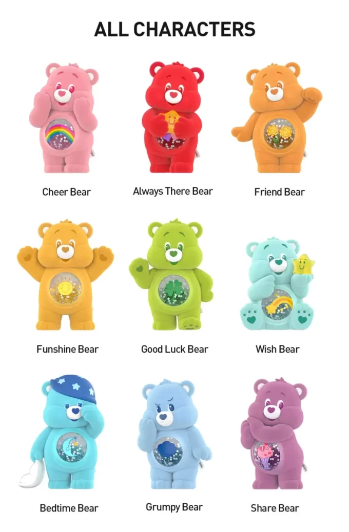 Bonecos da série Care Bears Colorful Hugs