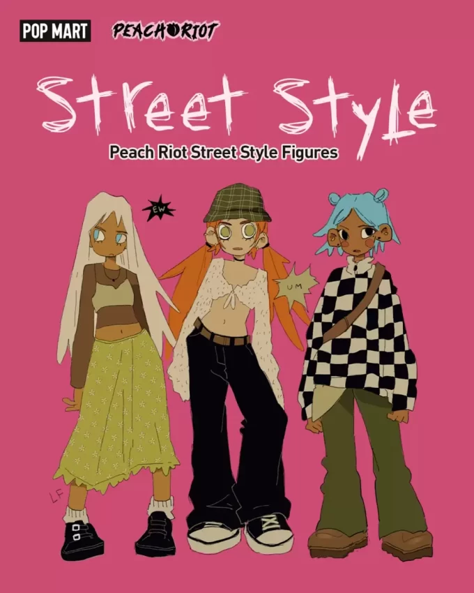 Bonecos de estilo de rua da Peach Riot