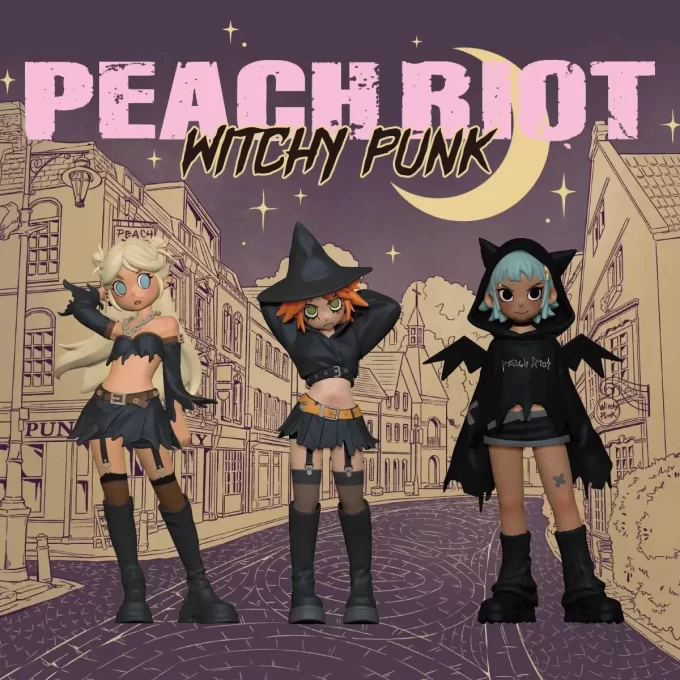 Bonecos Punk Bruxos Peach Riot