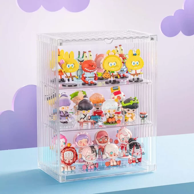 Caixa de exposição modular transparente POP 400%