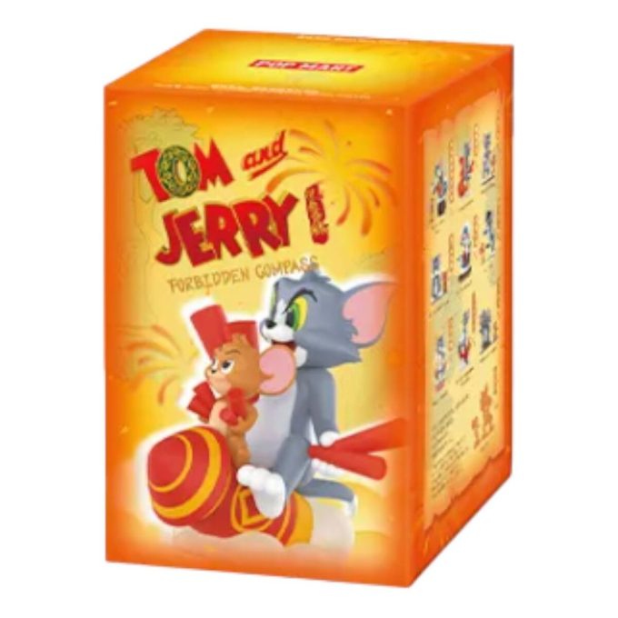 Caixa lacrada com bonecos da bússola proibida de Tom e Jerry (1 caixa surpresa)