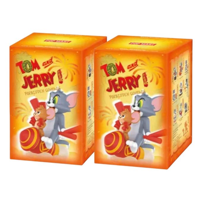 Caixa lacrada com bonecos da bússola proibida de Tom e Jerry (2 caixas surpresa)