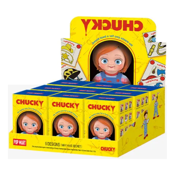 Caixa lacrada com bonecos da série Chucky Franchise (9 caixas surpresa)