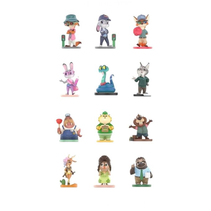 Caixa lacrada com bonecos Disney Zootopia Next Adventure (12 caixas surpresa)