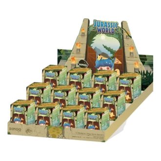 Caixa lacrada com bonecos Jurassic World da Dimoo (12 caixas surpresa)