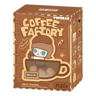 Caixa lacrada com ímã de geladeira Pop Bean Coffee Factory (1 caixa surpresa)
