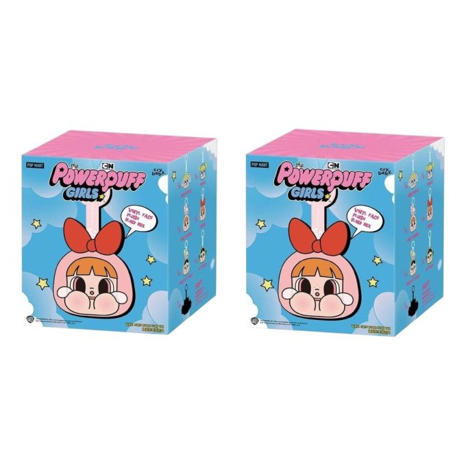 Caixa lacrada com pingente CryBaby da Pop Mart x Meninas Superpoderosas (2 caixas surpresa)
