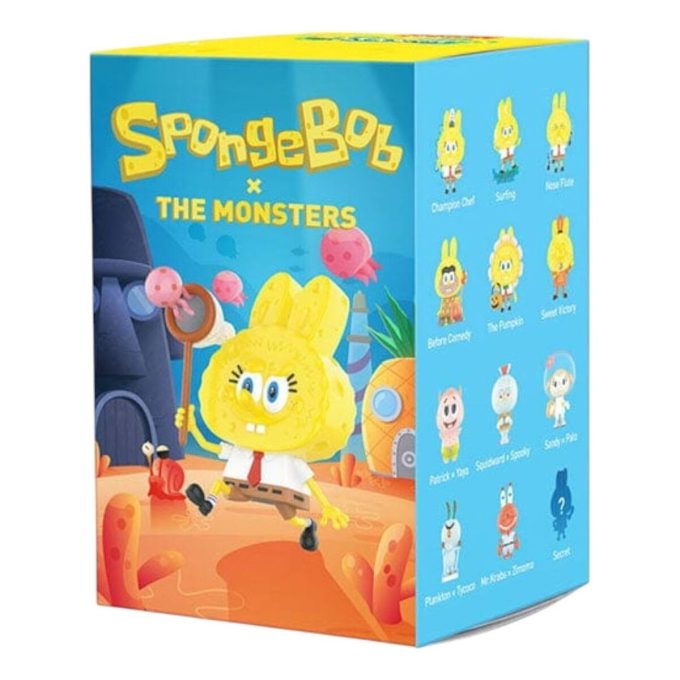 Caixa lacrada Pop Mart x Bob Esponja Os Monstros Labubu (1 caixa surpresa)