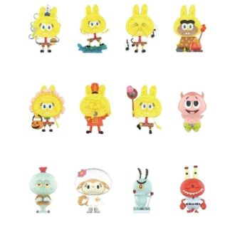 Caixa lacrada Pop Mart x Bob Esponja Os Monstros Labubu (12 caixas surpresa)