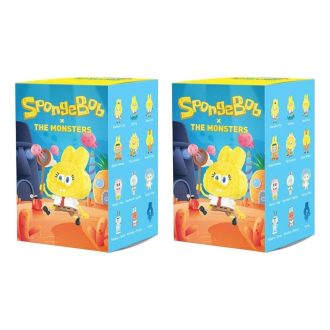 Caixa lacrada Pop Mart x Bob Esponja Os Monstros Labubu (2 caixas surpresa)