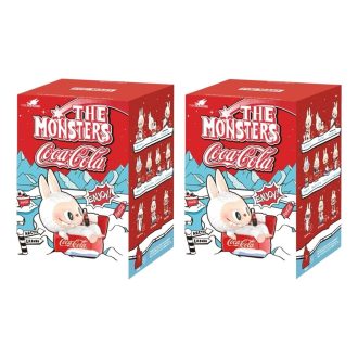 Caixa lacrada Pop Mart x Coca-Cola The Monsters Labubu Figure (2 caixas surpresa)