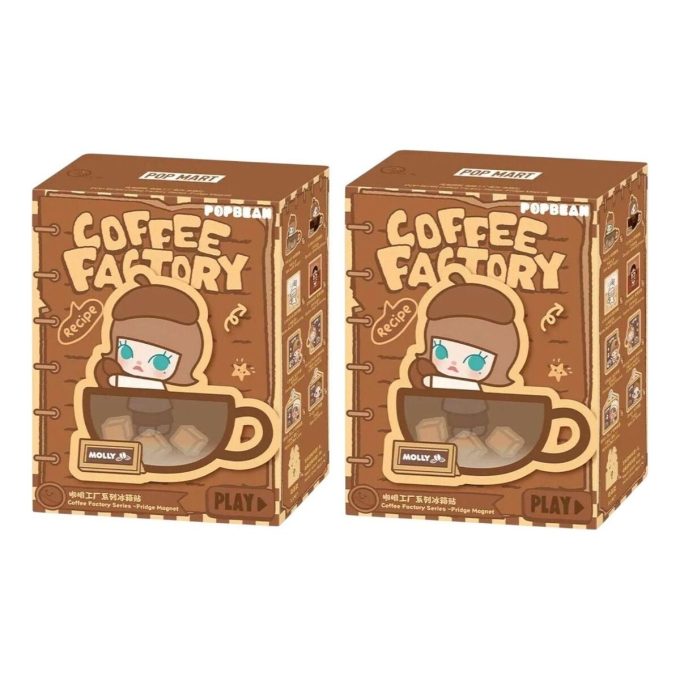Caixa selada com ímã de geladeira da Pop Bean Coffee Factory (2 caixas surpresa)