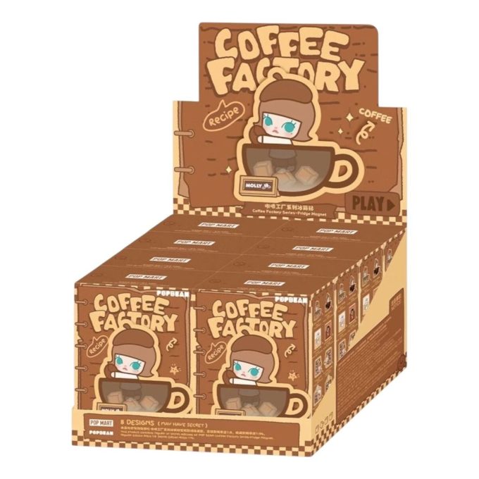 Caixa selada com ímã de geladeira da Pop Bean Coffee Factory (8 caixas surpresa)