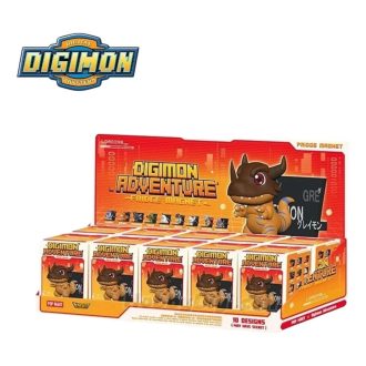 Caixa selada com ímã de geladeira Digimon (10 caixas surpresa)