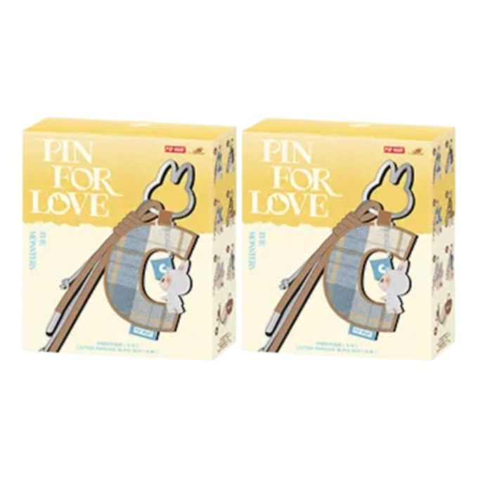 Caixa selada com pingente de carta de amor Labubu (A-M) (2 caixas surpresa)