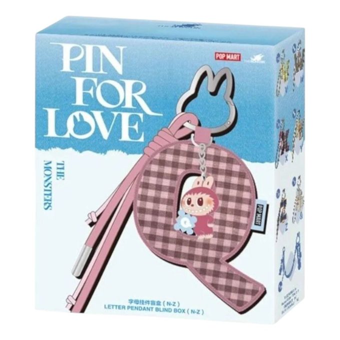 Caixa selada com pingente de carta de amor Labubu (N-Z) (1 caixa surpresa)