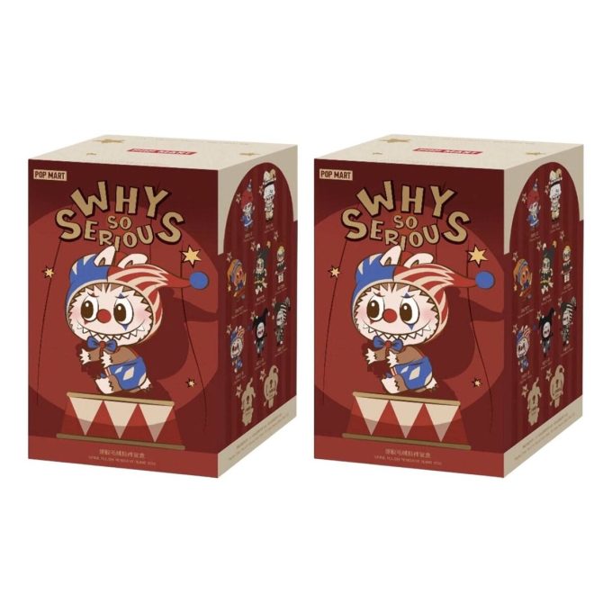 Caixa selada com pingente de pelúcia de vinil da série Why So Serious (2 caixas surpresa)