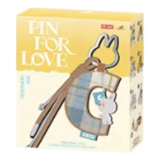 Caixa selada com pingente Labubu Pin para carta de amor (A-M) (1 caixa surpresa)