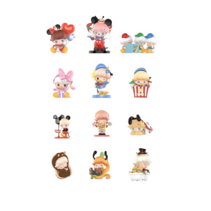 Caixa selada para bonecos Disney Dimoo World (12 caixas surpresa)