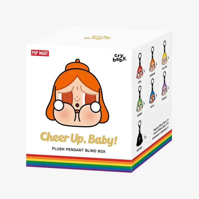 Caixa surpresa com pingente de pelúcia da série CRYBABY CHEER UP, BABY!