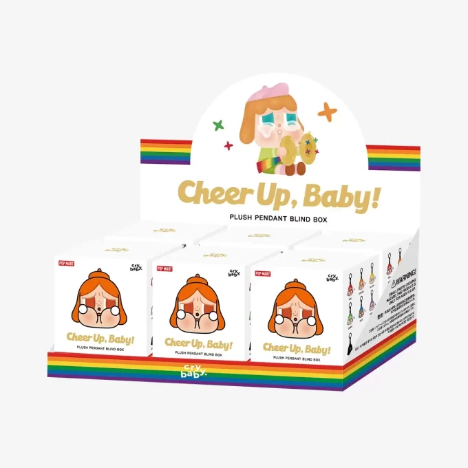 Caixa surpresa com pingente de pelúcia da série CRYBABY CHEER UP, BABY!