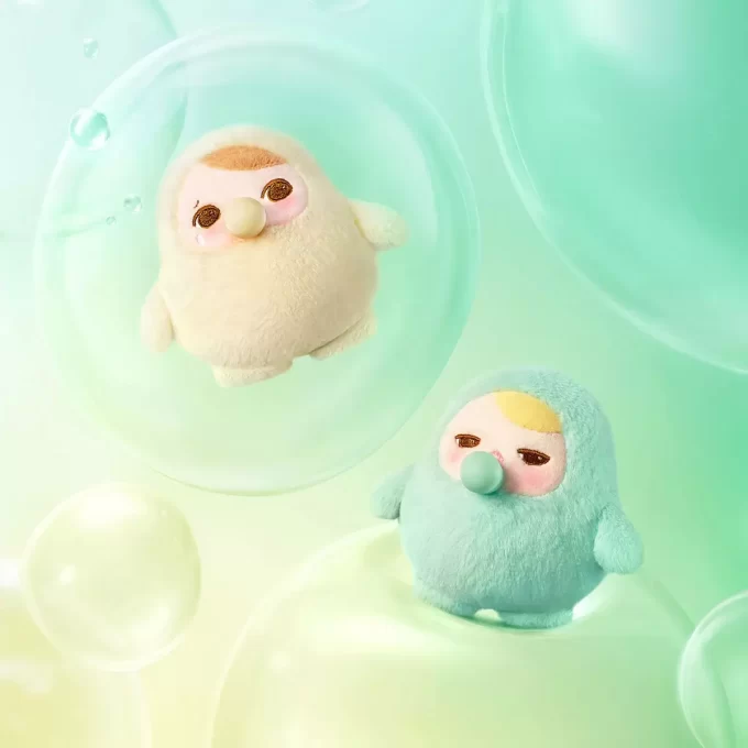 Caixa surpresa com pingente de pelúcia da série PUCKY BEANIE BUBBLE UP