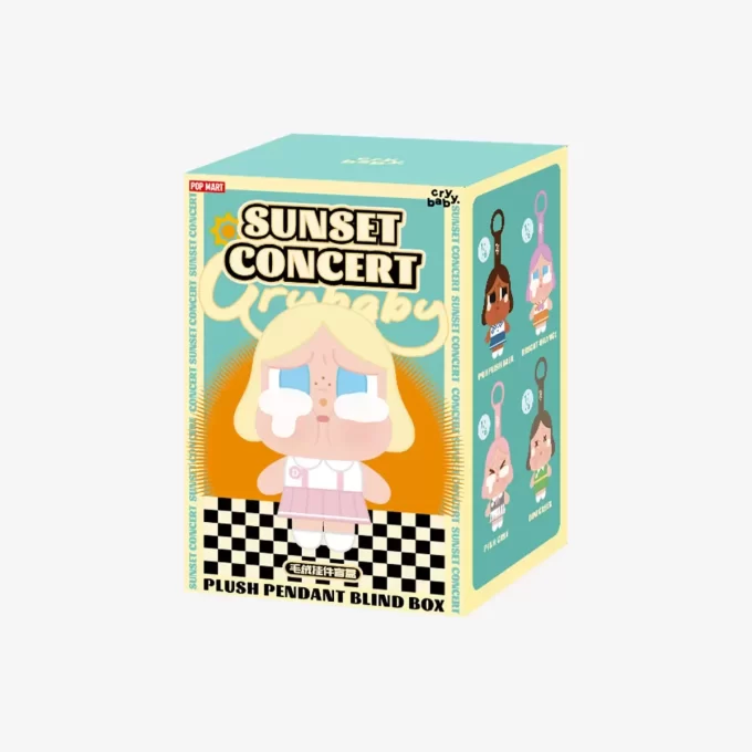 Caixa surpresa com pingente de pelúcia da série Sunset Concert da CRYBABY