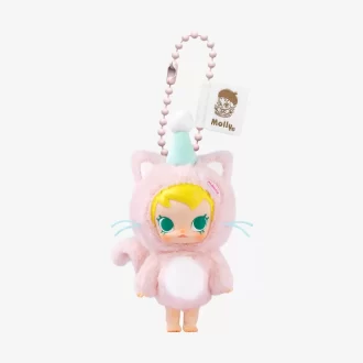 Caixa surpresa com pingente de pelúcia de vinil Baby Molly Pocket Friends Series