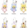 Caixa surpresa com pingente de pelúcia de vinil Baby Molly Pocket Friends Series