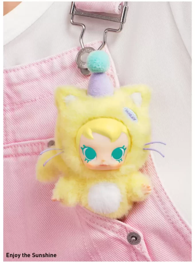 Caixa surpresa com pingente de pelúcia de vinil Baby Molly Pocket Friends Series