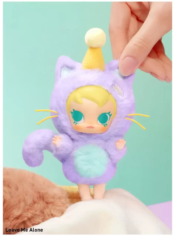 Caixa surpresa com pingente de pelúcia de vinil Baby Molly Pocket Friends Series