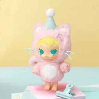 Caixa surpresa com pingente de pelúcia de vinil Baby Molly Pocket Friends Series
