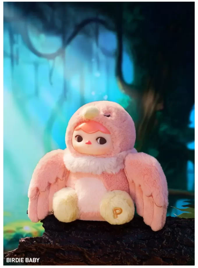 Caixa surpresa com pingente de pelúcia em vinil PUCKY Forest Party Series